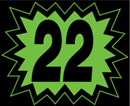 Window Sticker - Blasts - Black/Green