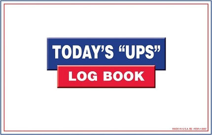 UPS Log Book / Customer Contact Log