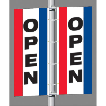 Double Sided Interceptor Pole Banner Brackets (3')