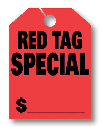Mirror Hang Tags (Large) - "Red Tag Special"