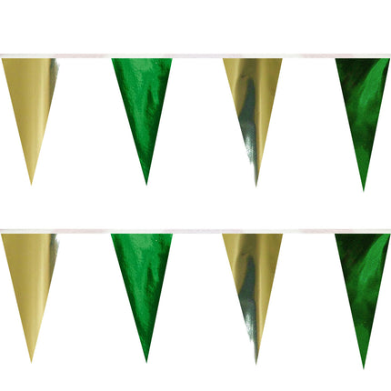 Metallic Triangle Pennants