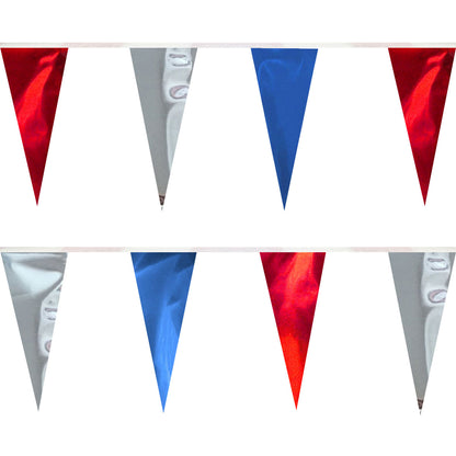 Metallic Triangle Pennants