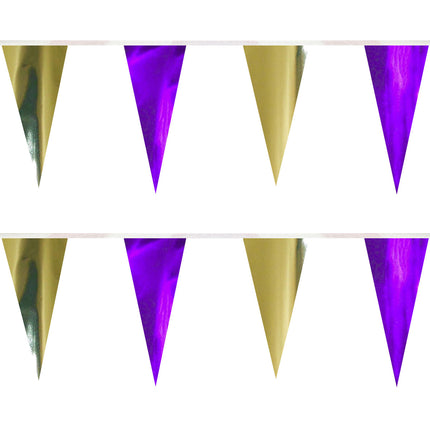 Metallic Triangle Pennants